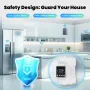 MOES 80A WiFi Tuya Smart Circuit Breaker Alarm Threshold Set Electricity Monitor V0 Fireproof Retardant APP Control With Alexa
