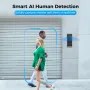 M19 Tuya Smart Video Doorbell 1080P HD WiFi Wireless Door Camera 120° Wide Angle Night Vision 2 Way Audio Smart Life APP Remote Control AI Human Detection 4000mAh Battery Home Security