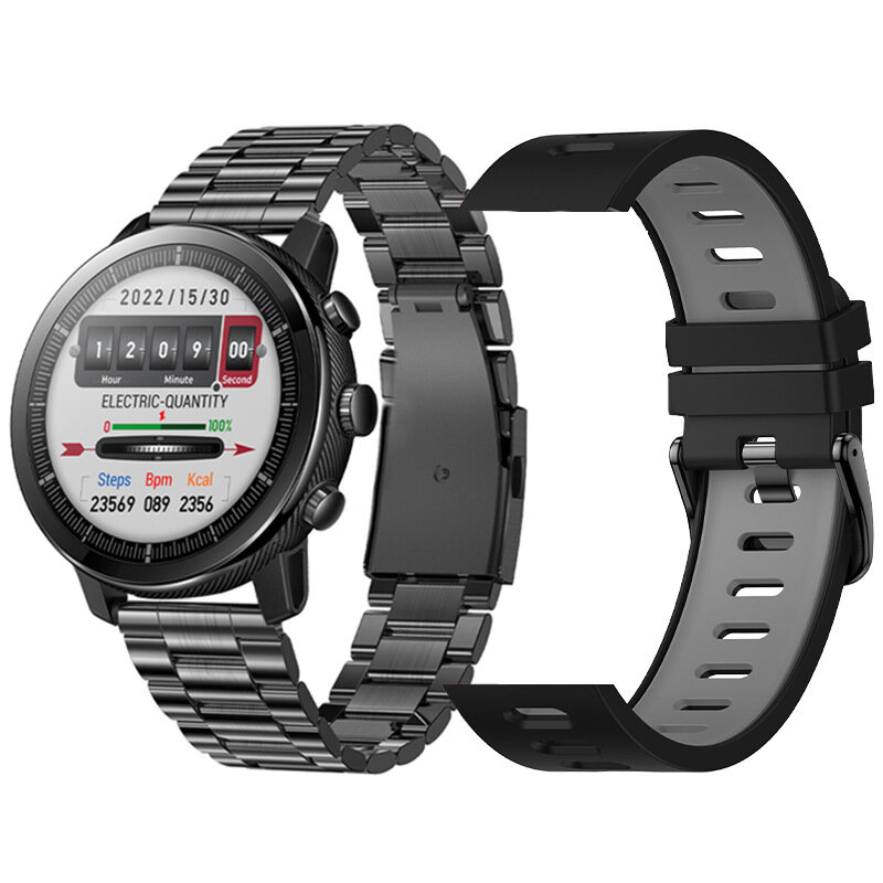 Black Steel+Watchband