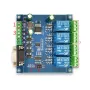 RTU RS232/TTL UART Modbus Rtu 4 Ch Relay Module Communication 4-Channel 7-24V Relay Module
