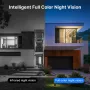 Hiseeu WHD912B 2MP Outdoor Security Camera 1080P HD IP66 Waterproof Color Night Vision AI Human Detection Wireless WiFi Camera ICSEE App