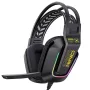 ONIKUMA X13 Wired Gaming Headset 50mm Large Speaker RGB Light Soft Earmuffs Adjustable Headband 3.5mm On-ear E-sports Headphones with Rotary Microphones for PC Laptop Games