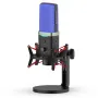 X3W Dual Mode Wireless RGB Gaming Microphone Intelligent Noise Cancelling Condensor 2.4G Wireless Wired E-sports Gamer Mic Support 3.5mm AUX Monitoring Microphone