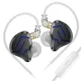 Écouteurs filaires KZ-ZSN Pro 2 3,5 mm, technologie 1BA + 1DD, écouteurs intra-auriculaires équilibrés 30095, pilote dynamique super linéaire de 10 mm, son HIFI