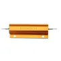 3pcs RX24 100W 8R 8RJ Metal Aluminum Case High Power Resistor Golden Metal Shell Case Heatsink Resistance Resistor