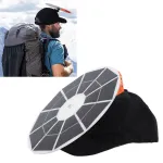 20W Solar Panel Hat 5V Portable Charger for Mobile Devices with 2 USB Type C DC Ports Rechargeable Cap for Outdoor Activities Camping Hiking