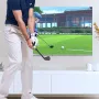 JYS JYS-NS2265 Switch2 Golf Club Grips Dual Handles 180° Rotating Ergonomic Design Lightweight Safety Strap Compatible Joy-Con Realistic Swing Immersive Gaming Accessory