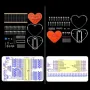 DIY Electronic Kit Heart-Shaped LED Flow Light 32/25 LEDs Colorful Light FR-4 Circuit Board Battery Powered Educational Project Electronics Soldering Practice