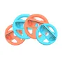 JYS JYS-NS2308 4-Pack Switch2 Mario Karts Racing Steering Wheel 2 Large 2 Small Joy-Con Wheels Multiplayer Gaming Universal 2-in-1 Design Portable Clip-On System Game Accessories