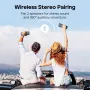 Tribit StormBox 2 bluetooth Hoparlör Taşınabilir Hoparlör Çift 48mm Tam Aralıklı Sürücüler 360¡ã Surround Ses Derin Bas TWS Eşleştirme 24 Saat Oynatma Süresi IPX7 Su Geçirmez Açık Hava Kablosuz Hoparlör