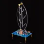 HU-076 DIY Electromagnetic Swing Kit USB to DC 5V Adjustable Amplitude LED Lights Stable Oscillation Magnetic Drive System