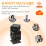 C11 3MP Tuya WiFi PTZ Robot Camera with Time Display 180° Viewing HD Night Vision Motion Detection Two-way Audio Alarm Setting Surveillance Security Cameras