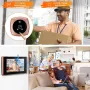Videocitofono con spioncino da 4,5 pollici, con schermo LCD, ampio angolo, rilevazione di movimento, registrazione visitatori, campanello visivo per porta