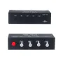 HAM-HP401 DC 5V-12V Stereo Audio Mixer 4 Input 1 Output Individual Volume Control Headphone Amplifier 3.5mm Jack DIY Sound Mixing