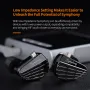 KZ Symphony In-Ear Wired Earphones 13.2mm Planar Unit+6mm Moving Coil Unit HIFI Sound Headphone Monitor 3D Printed Housing Hollow Shell In-ear Ergonomics Headphone