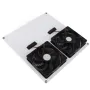 Solar Panel Powered Fan 12inch Waterproof Dual Fan 100W Solar Exhaust Fan for Chicken House Greenhouse