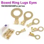 150-540pcs Round Terminal Block Set O-type Lugs Terminals Wire Crimp Connector Cable Terminals Tools Kit M3 M4 M5 M6 M8 M10
