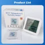 Tuya WiFi/Zigbee Smart Home Temperature Humidity Sensor with Backlight Hygrometer Thermometer Monitoring Sensor Support Alexa Google Home APP Control