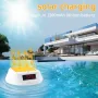 Wireless Solar Powered Pool Thermometer IP68 Waterproof RGB Ambient Light Temperature Display Smart Timer Child Lock 2200mAh Battery Smart Home Automation Solar Energy Savings Device