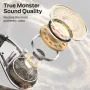 MONSTER AC360 TWS Earbuds bluetooth 5.4 Earphone 14.2mm Titanium PU Diaphragm AAC Audio ENC Noise Cancelling 24H Playback Touch Control Ergonomics Earhooks Sports Headphones with Mic