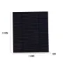 3.5W 5V Solar Panel Charger Micro USB 150x130mm Monocrystalline 22% High Conversion Efficiency Portable Solar Charger for Fans Lights Cameras