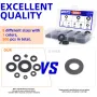 500Pcs 8 Size Black Nylon Flat Washers Set M2 M2.5 M3 M4 M5 M6 M8 M10 Assortment Kit Plane Spacer Insulation Gasket Ring