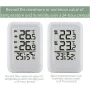 TS-FT0402 1-to-2 Indoor Outdoor Temperature and Humidity Meter Wireless Digital Hygrometer Thermometer Wine Cellar Kitchen Garden Temperature Monitor with 2 Sensors