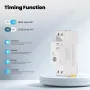 MOES Tuya WiFi Smart Circuit Breaker 40A Alarm Threshold Set Electricity Monitor Voice Control with Alexa Google Assistant Remote App Overload Protection Fireproof Smart Home Switch