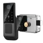 Tuya Outdoors Waterproof Smart Door Lock with Fingerprint/Key/Password/IC Card/Tuya APP Unlock Digital Key-pad Electronic Biologic Security Lock for Home Security