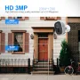 ESCAM G14 3MP Full HD WiFi IP Camera AI Recognition H.265 Rechargeable Battery PIR Alarm Cloud Storage Night Vision Two Way Audio PIR Motion Detection