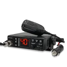 Retevis MB63A CB Rádio Automotivo 12 / 24V Power AMFM 40 Canais de Emergência 9/19 Comunicador Profissional de Longo Alcance Estação de Rádio Móvel Compacta