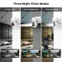 DIDSeth 3MP WiFi IP Camera Indoor 360 Degree Full Color Night Vision Two-Way Audio Motion Alerts Cloud Storage