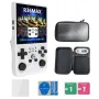 R36Max 4-inch Open Source Handheld Game Console 64G 18000+ Games 4000mAh Portable Dual Hall Joystick Pocket Video Player Supports 30+ Emulators