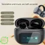 G08 Translator Earbuds Wireless bluetooth 5.4 Earphone LED Touch Screen 13.2mm Dynamic Drivers Bass Sound Instant Translation Earclip Open-ear Headphones