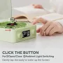 KW03 Mini Retro White Noise bluetooth Speaker Portable Sleep-Aid bluetooth Speaker Built-in 40mm Speaker RGB Light Support TF Card/AUX Playback Vintage Waves Speakers
