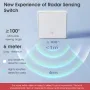Smatrul Tuya Smart Zigbe 10G Motion Sensor Radar Switch Single Live Wire/Neutral Live Wire APP Remote Control Human Motion Detection Alarm No Required Voice Control