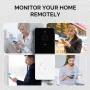 MoesHouse Tuya Smart WiFi Video Doorbell 1080P HD 140° Wide Angle Motion Detection 2-Way Audio IP65 Waterproof 5000mAh Battery Alexa Cloud SD Storage Wireless Chime Visual Door Bell