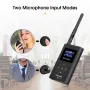 Retekess FT11 Portable FM Transmitter 0.3W Wireless Broadcast MP3 Player Support TF Card AUX Input Built in Microphone for Car Church Campus