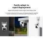 8MP 3 Lens Full HD WIFI IP Camera 8x Zoom 3 Screens Preview IP66 Waterproof Night Vision Two-Way Audio WiFi bluetooth SD Card Cloud Storage