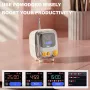 DIVOOM Tiivoo-2 Mini FM bluetooth Speaker Portable Retro TV Speaker 16 Core 40mm Full Range Horn Dual Core 24 bit DSP Chip Digital Phone Album Radio Function Alarm Clock Wireless Desktop Speaker Radios