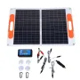 80W Monocrystal Solar Power Panel Folding Portable RV Trip Marine Boat Solar Charger for Car Travel Boat