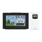 3551A Raakskerm Weerstasie Binnenshuise Buite Termometer Higrometer Draadlose Sensor Weervoorspelling Wekker Gemaksvlak Vertoon Slim Huis Outomatisering