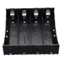 10pcs 4 Slots 18650 Battery Holder Plastic Case Storage Box for 4*3.7V 18650 Lithium Battery with 8Pin
