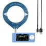 Mini Pocket Radio ESP32-S3 SI4732 Receive Radio 1.9inch IPS Screen LSB/USB/AM/FM Radio with Loop Antenna 0.5-108mhz HF SW MW VHF