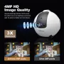 SriHome DH013 4MP HD Smart Pet Camera WiFi Mobile Robot with AI Tracking Auto Recharge 10000mAh Battery Night Vision Two Way Audio for Monitoring and Playing with Pets