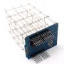 4X4X4 Blue LED Light Cube Kit 3D LED DIY Kit For Arduino Smart Electronics Led Cube Kit