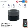 MOES Tuya ZigBe Smart Knob Switch Wireless Scene Button Controller Battery Powered Automation Scenario Smart Life App