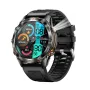 SENBONO KT80 1.46-inch HD Screen SOS Flashlight UV Light 3ATM Waterproof Heart Rate Blood Oxygen Monitor Sleep Monitoring Multi-sport Modes Smart Watch