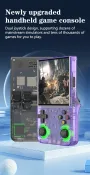 R36 Ultra 64GB 4-inch IPS Screen Handheld Game Console Built in 15000+Games RK3326 Chip Dual 3D RGB Joysticks Retro Gaming Console Supports WiFi Multiplayer Open Source Systems