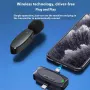 VIMAI AP006 Wireless Lavalier Microphone Smart Noise Cancelling Mic 50m Range 6H Battery Life USB-C/iP Interface Compatible for iPhone Android Camera Live Streaming Recording